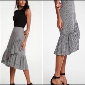 Ann Taylor Gingham Fiesta Skirt NWOT Sz. 10
